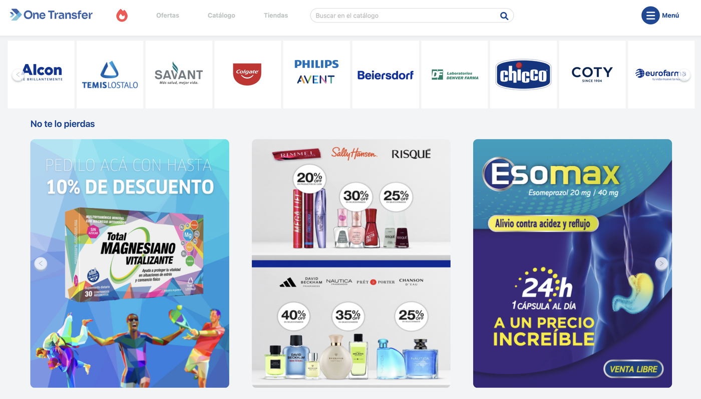 Plataforma One Transfer para farmacias